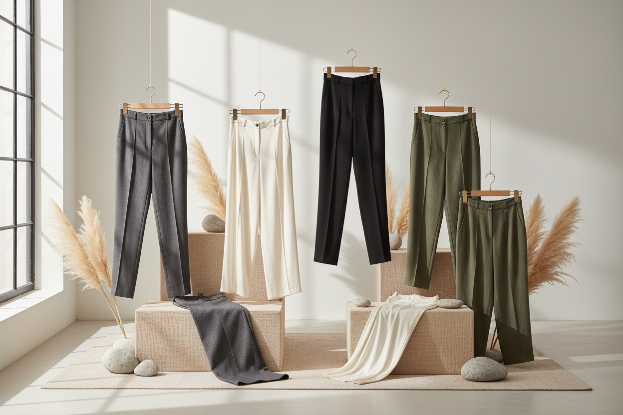 PANTALONES LARGOS PARA MUJER