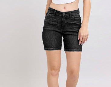 Pantalones cortos vaqueros casuales y versátiles para mujer