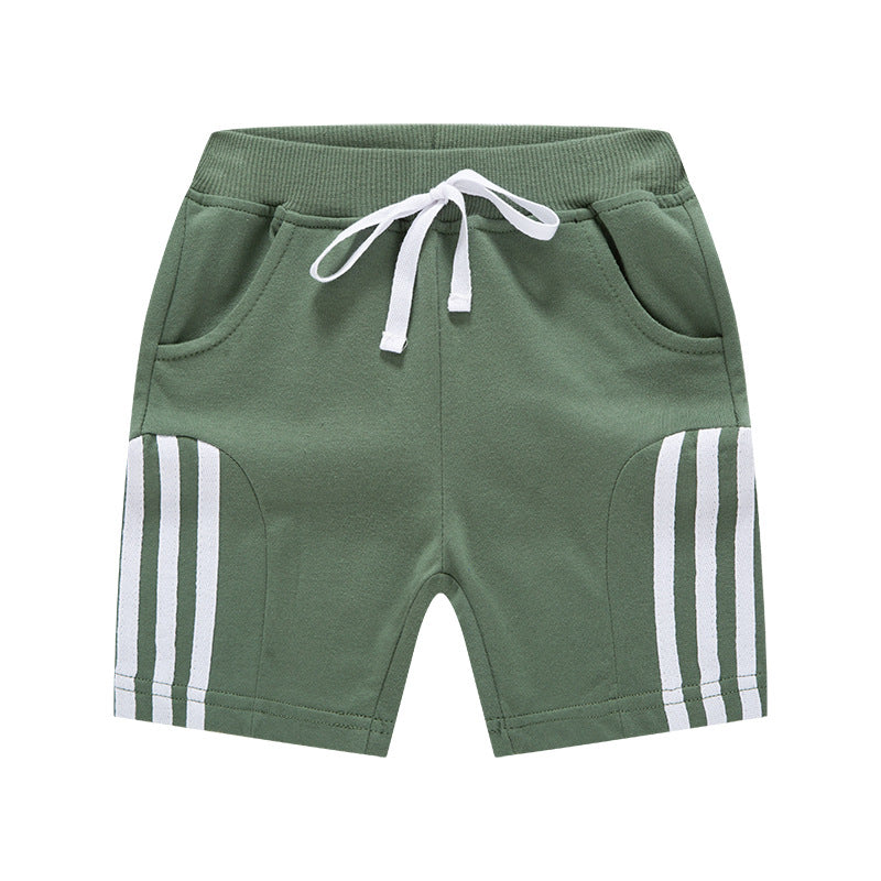 Pantalones Cortos Deportivos de Algodón para Niños — Estilo Coreano Verano
