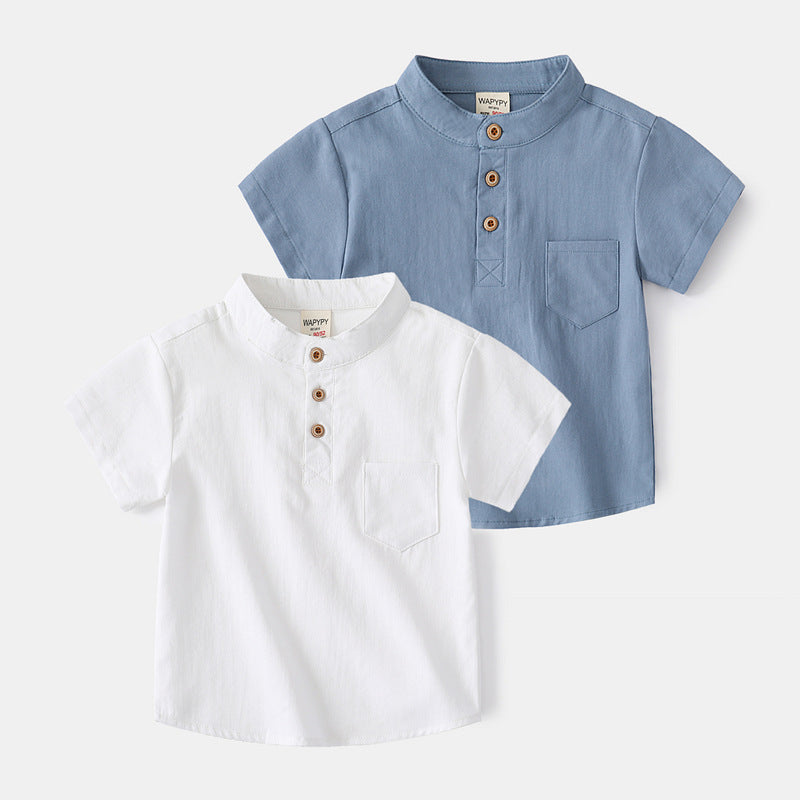Camisa de Manga Corta para Niños — Moda Infantil Verano