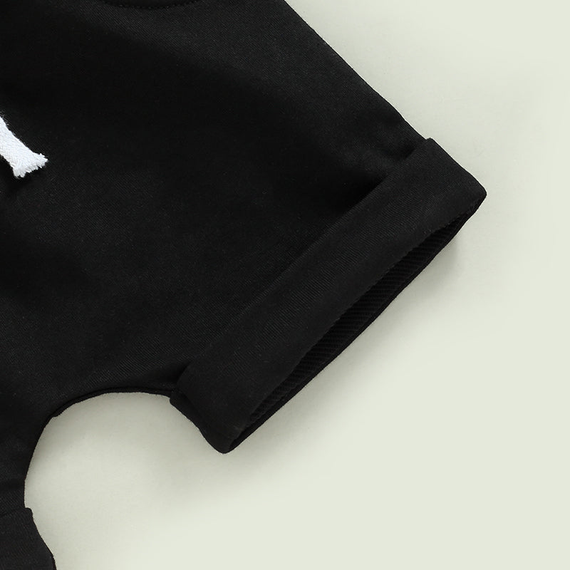 Camiseta de Manga Corta a Rayas de Algodón con Bolsillo para Niño — Estilo Casual