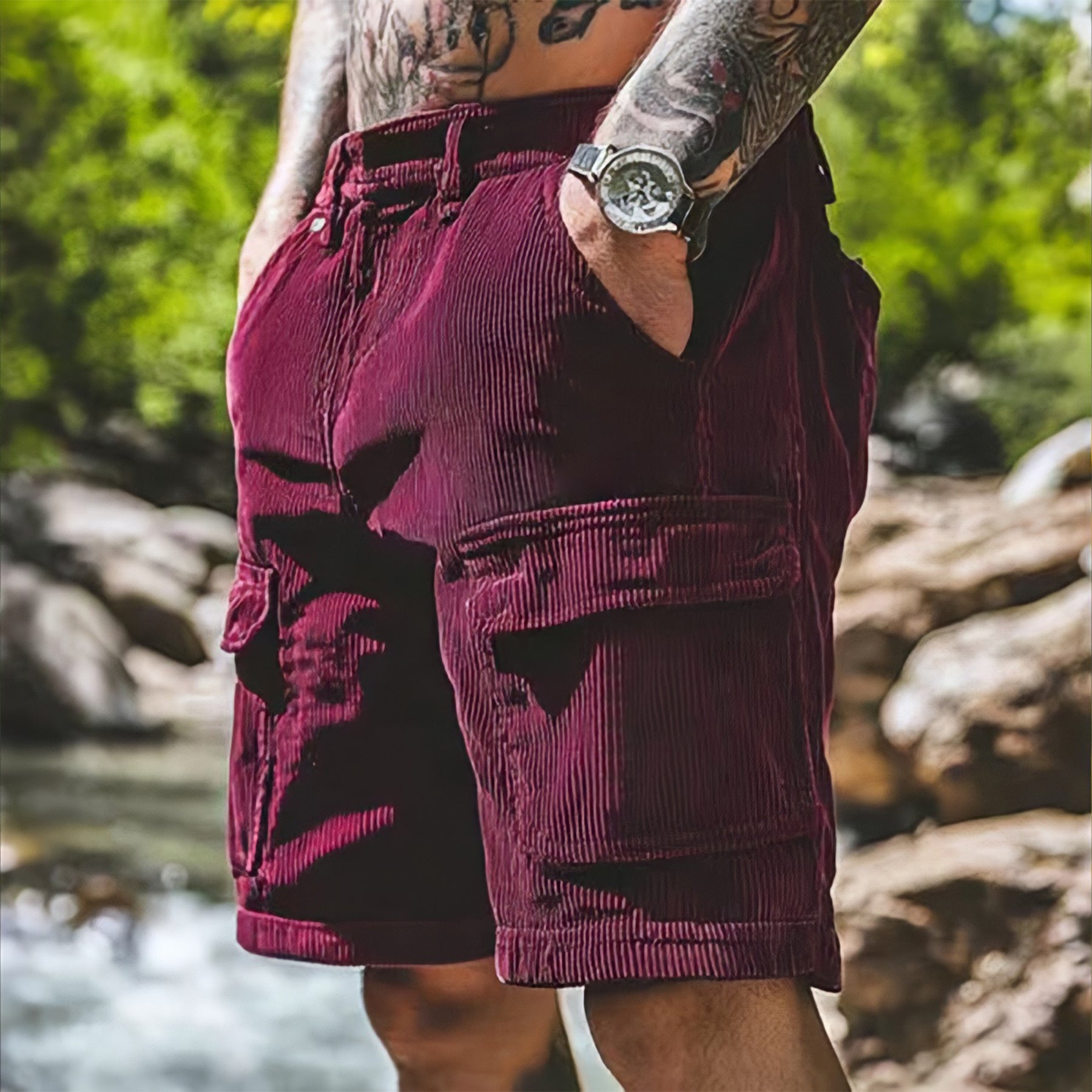 Pantalones cortos de trabajo de verano para hombre