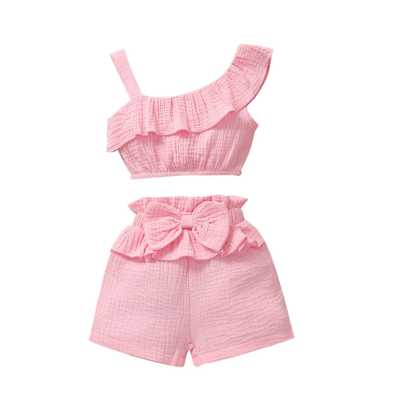 Traje Bandolera Color Liso para Bebé Niña — Algodón