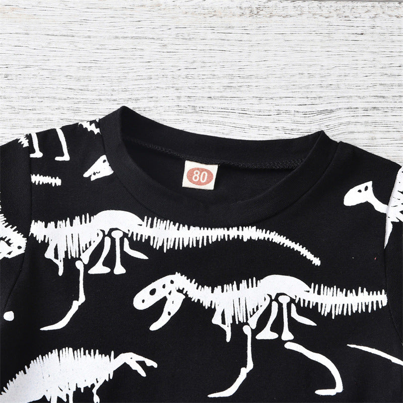 Camiseta Infantil de Manga Corta con Estampado — Algodón 95%