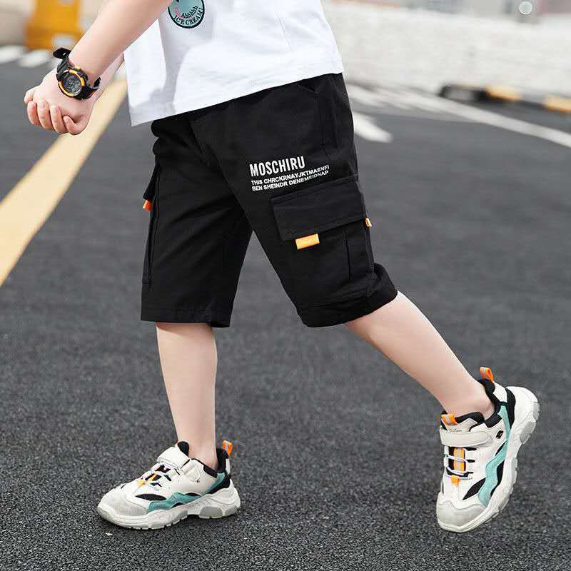 Pantalón Corto de Niño con Bolsillos — Algodón Casual
