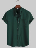 Camisa informal de hombre de color liso