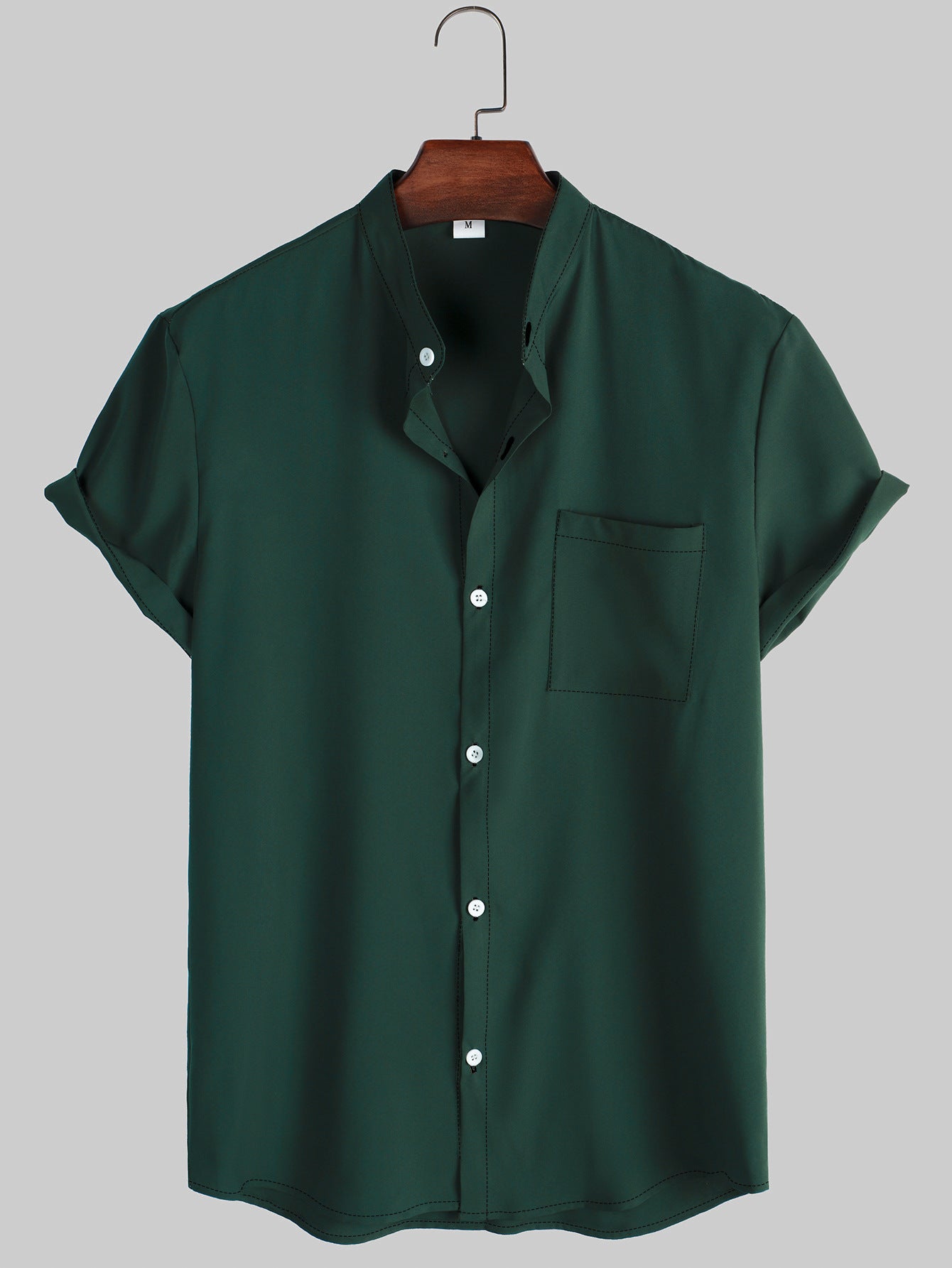 Camisa informal de hombre de color liso