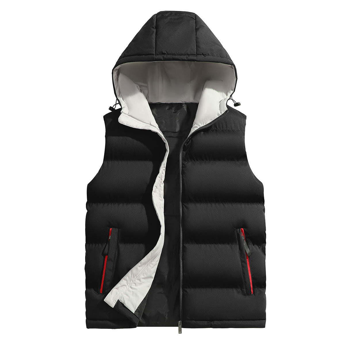 New casual hooded sleeveless sports vest for young people