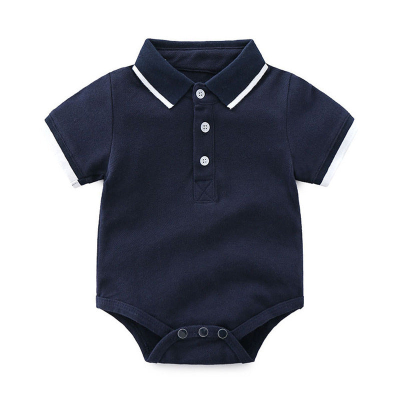 Conjunto para Bebé de Dos Piezas: Body Polo y Pantalón Corto — Estilo desde el Primer Día