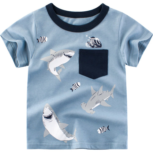 Camiseta infantil con dibujos animados