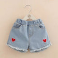 Shorts Vaqueros Bordados Niña — Estilo y Comodidad
