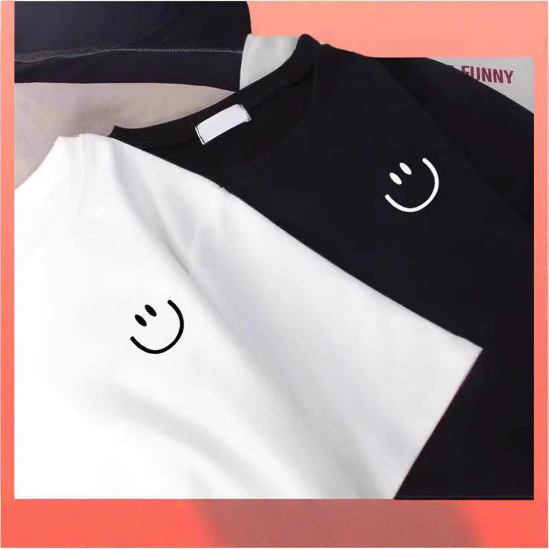 Camiseta minimalista de manga corta para niños
