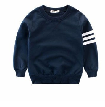 Jersey de cuello redondo de manga larga para niño