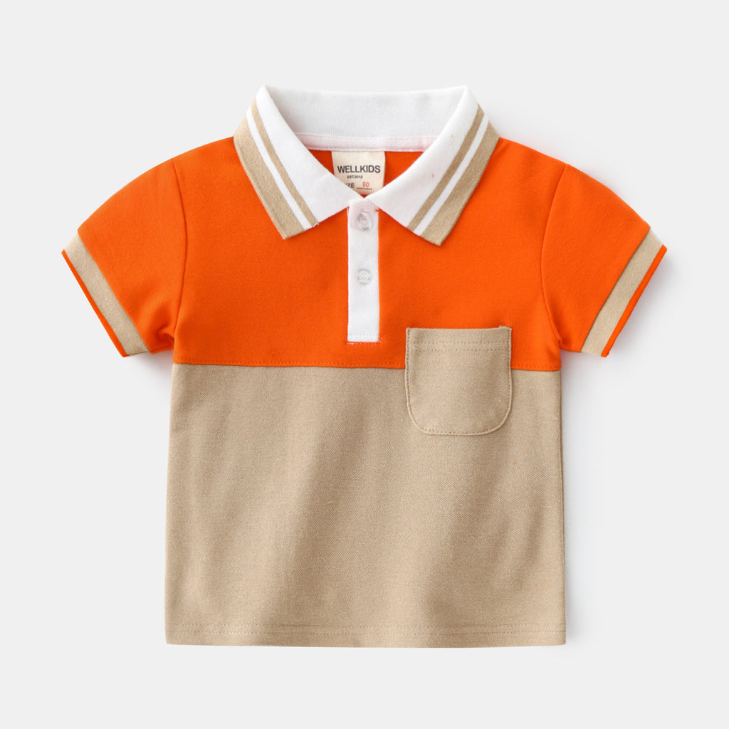 Camiseta Manga Corta Bebé Niño — Algodón Fresco Verano
