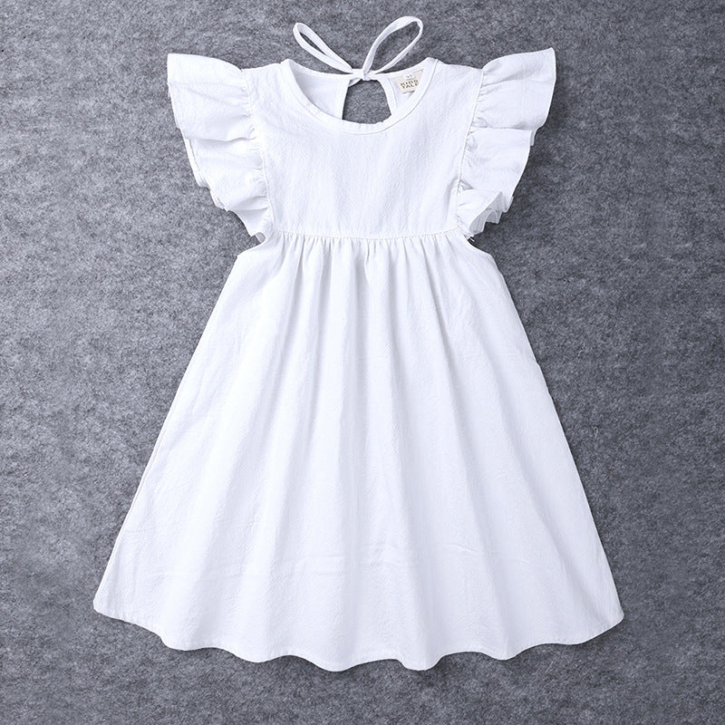 Vestidos de Bebé para Niñas — Falda de Volantes Algodón Verano