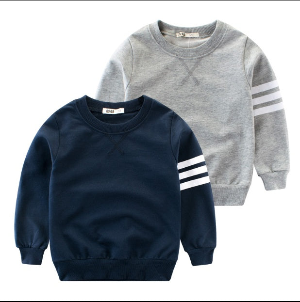 Jersey de cuello redondo de manga larga para niño