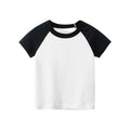 Camiseta Infantil Manga Corta Color Liso — Algodón Básica