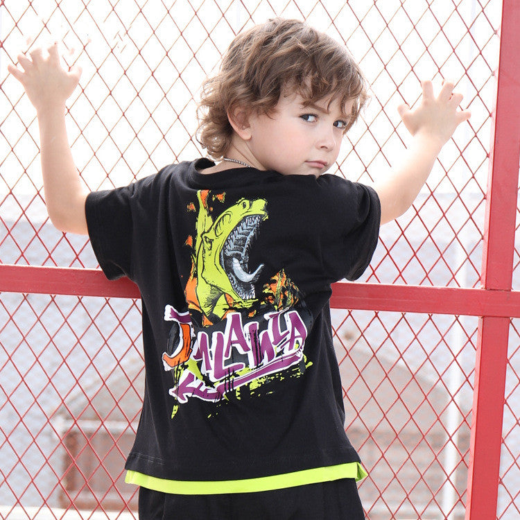 Boys' Dinosaur Print Short Sleeve T-Shirt