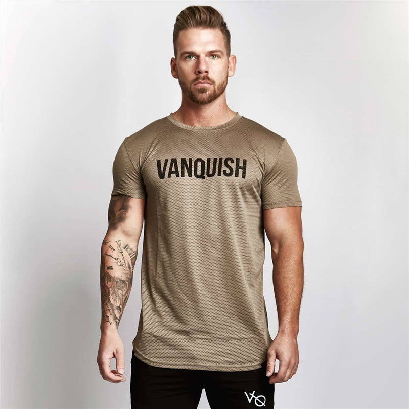 Verano transpirable Cuello Redondo de manga corta camiseta de baloncesto de Moda casual