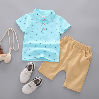 Conjunto de Niño con Estampado de Anclas