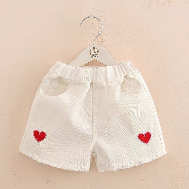 Shorts Vaqueros Bordados Niña — Estilo y Comodidad