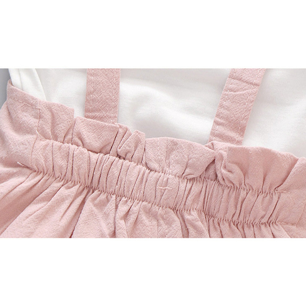 Traje de Bebé Tipo Peto con Estampado Cartoon — Algodón Suave