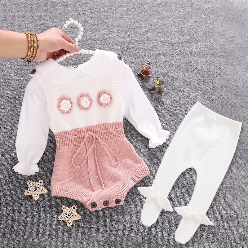 Pelele para bebé niña — suave y cómodo