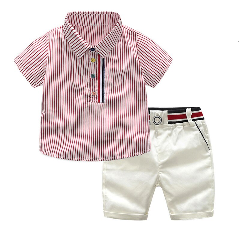 Conjunto de Camiseta y Pantalón Blanco para Niño — Fresco y Elegante