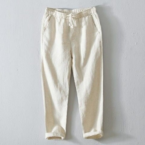Pantalones casuales de talla grande para hombre, de corte recto holgado y versátiles.