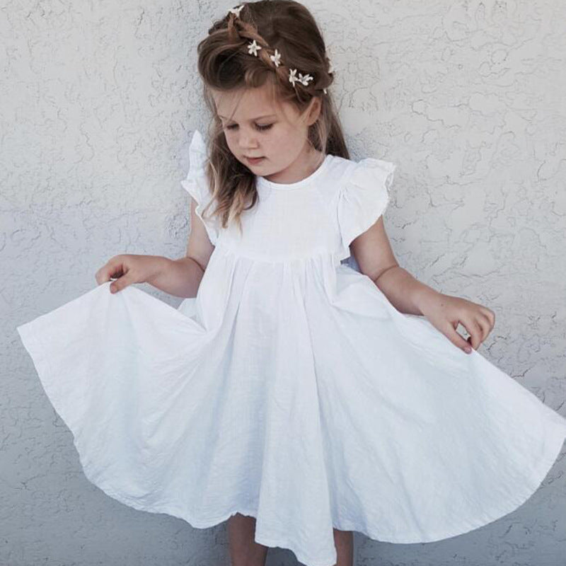 Vestidos de Bebé para Niñas — Falda de Volantes Algodón Verano