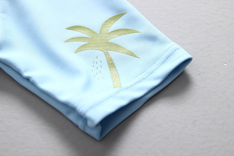 Traje de Baño para Niños con Estampado de Dinosaurios — Protección UPF 50+