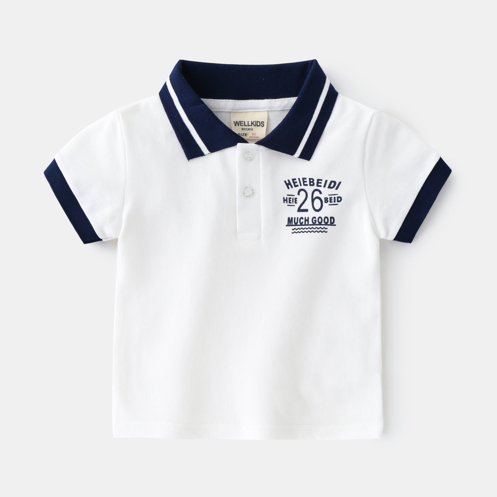 Camiseta Manga Corta Bebé Niño — Algodón Fresco Verano