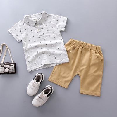 Conjunto de Niño con Estampado de Anclas