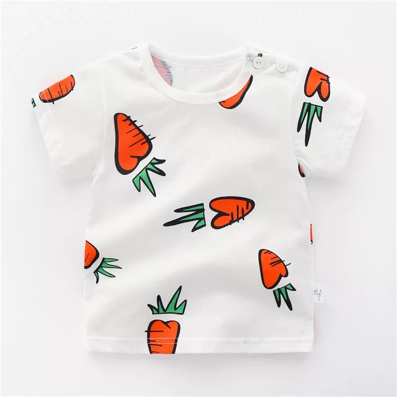 Camiseta de Algodón para Niños — Suave y Transpirable