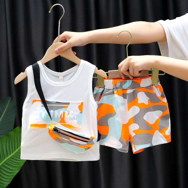 Conjunto de Verano de 3 Piezas para Niños — Algodón Bebé