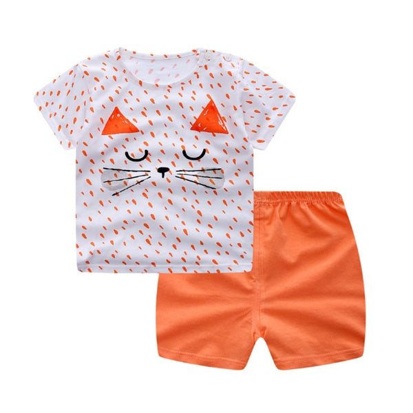 Conjunto de dibujos animados para bebé — algodón suave