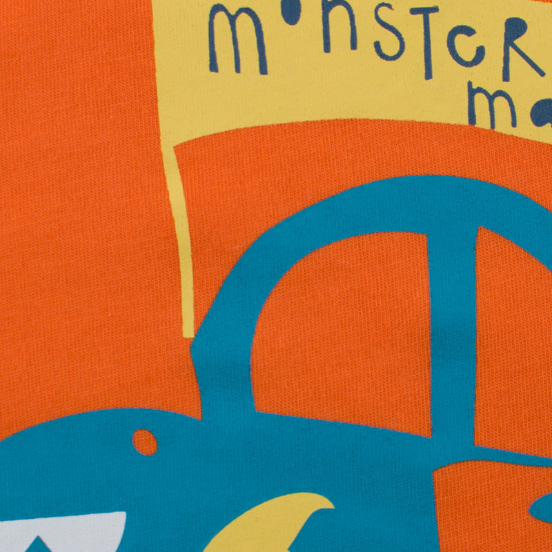 Camiseta Manga Corta Cuello Redondo con Estampado para Niño
