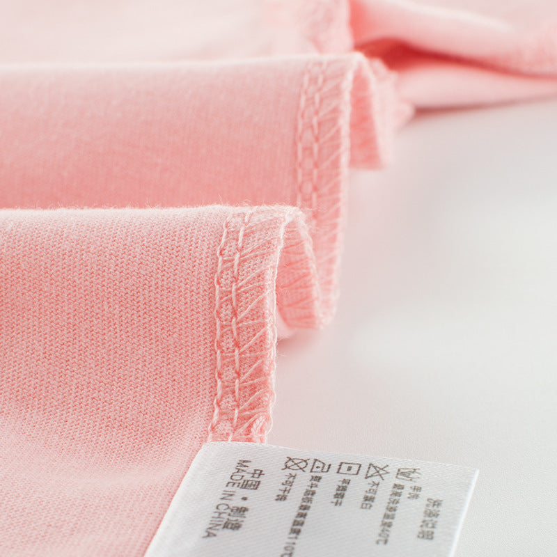 Camiseta manga corta niña — algodón colores vivos verano