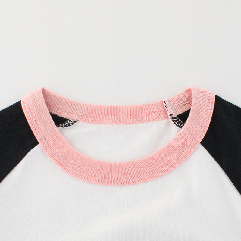 Camiseta Manga Corta Verano para Niñas — Algodón 100%