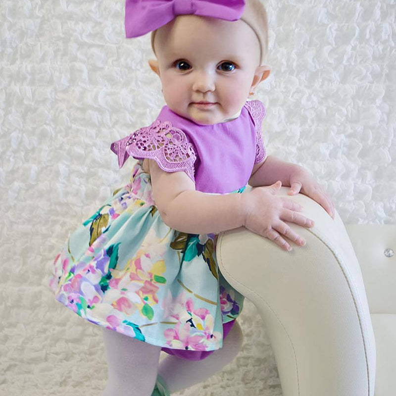 Traje de Dos Piezas para Bebé — Algodón 90% con Falda
