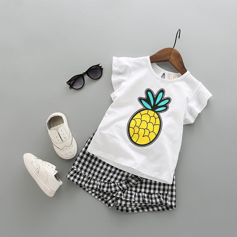Conjunto de Dos Piezas para Niña — Algodón 95% Verano