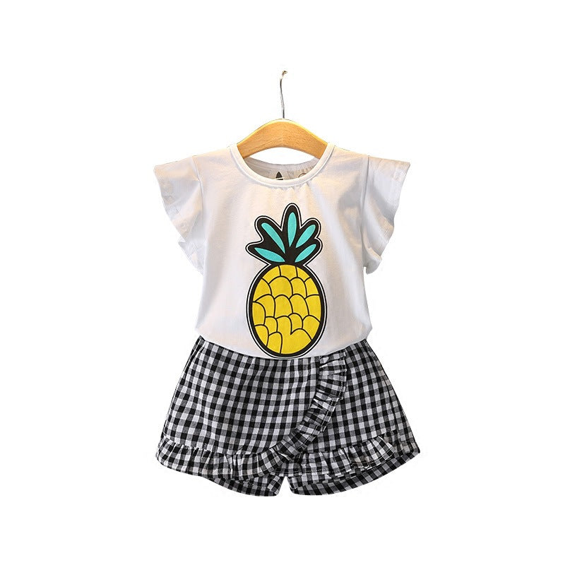 Conjunto de Dos Piezas para Niña — Algodón 95% Verano