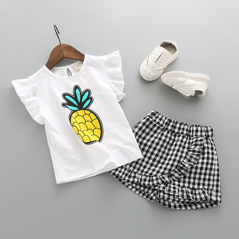 Conjunto de Dos Piezas para Niña — Algodón 95% Verano