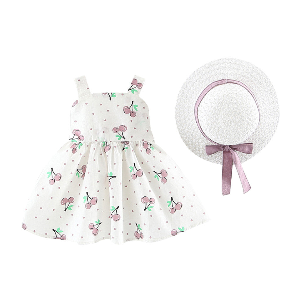 Vestido de Bebé para Niña — Algodón 100% Tirantes Verano