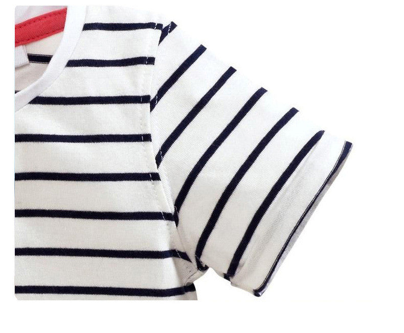 Camiseta Manga Corta Algodón 100% para Niña — Estampado Cartoon Clase A