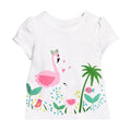 Camiseta Manga Corta Algodón 100% para Niña — Estampado Cartoon Clase A