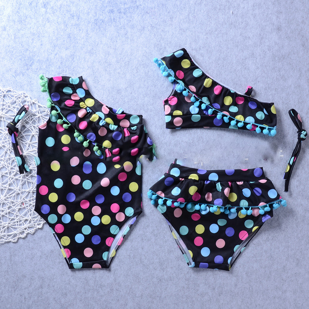 Traje de Baño Niña — Diseño Divertido y Resistente al Cloro