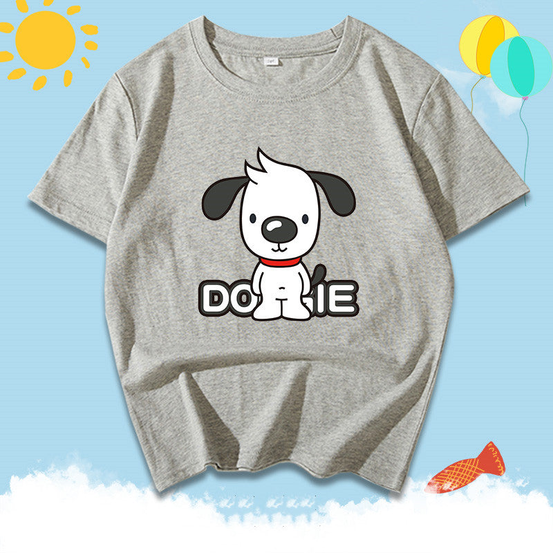 Camiseta de Algodón con Estampado de Dibujos para Niño — Estilo Casual