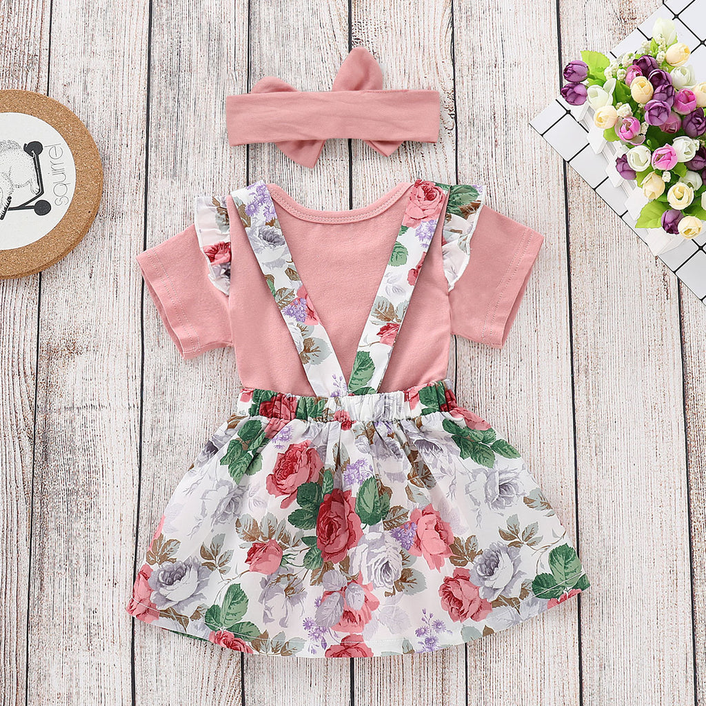Conjunto Falda Estampada Algodón Niña — Cómodo y Colorido