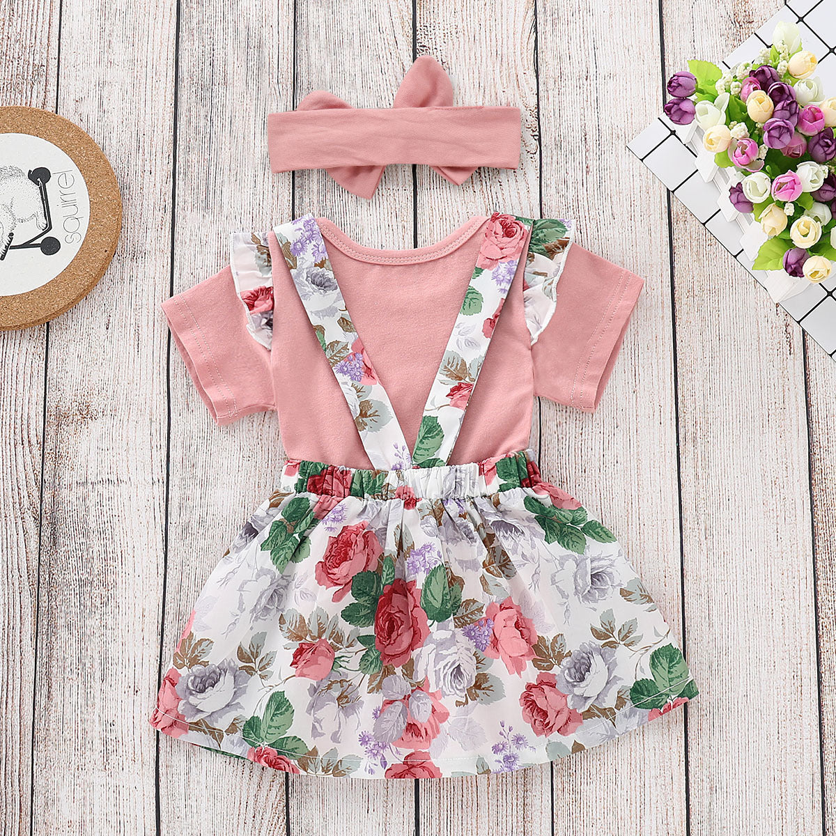 Conjunto Falda Estampada Algodón Niña — Cómodo y Colorido